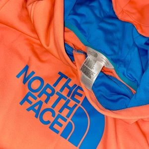 North face Hoodie Blue and Orange